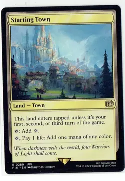 Starting Town 289 - Final Fantasy MTG - Rare - NM - Image 1