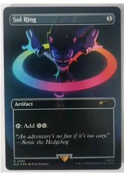 MTG Sol Ring #2093 Rainbow Foil Rare Secret Lair Drop Sonic - Image 1
