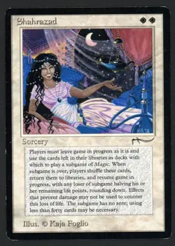 ***Shahrazad (Light Indents)*** MTG Arabian Nights Magic Kid Icarus - Image 1