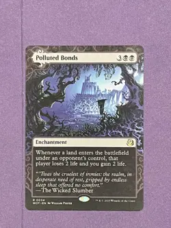 Polluted Bonds - Regular Rare - Enchanting Tales WOT 0034 - Near Mint - MTG - Image 1