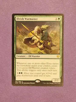 Elvish Warmaster - KHM 167/285 - Near Mint - Regular Finish - Rare MTG Kaldheim - Image 1