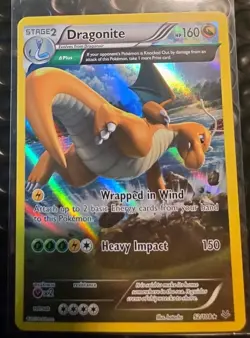 Pokemon XY Roaring Skies Dragonite Holo Rare Card 52/108 Lp-nm - Image 1