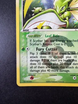 2004 Pokemon Scyther EX Fire Red & Leaf Green 29/112 Reverse Holo - Image 4