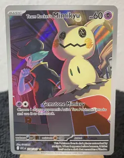 Team Rocket’s Mimikyu Ascended Heroes IR 238/217 Pokemon TCG MINT - Image 1