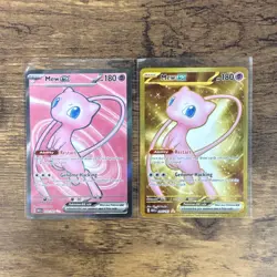 Pokemon TCG Mew EX Lot 2 Cards Scarlet Violet 151 Full Art Holos NM! - Image 1