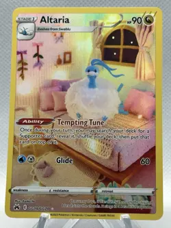Altaria Pokemon Crown Zenith Galarian Gallery GG19/GG70 Full Art Holo Rare NM - Image 1