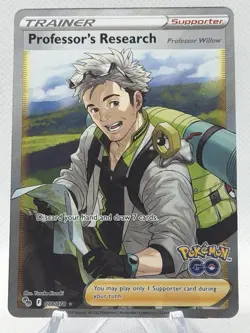 Professor's Research Professor Willow (Full Art) 078/078 Pokemon GO Pokemon NM - Image 1