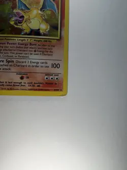 Pokemon Charizard 120 HP Holo Rare Base Set 4/102 Wizards of the Coast Card - Image 2
