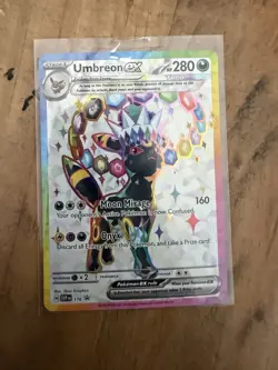 Pokemon Prismatic Evolutions Umbreon EX 176 Black Star Promo - Image 1