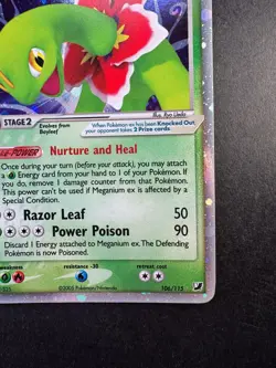 2005 Pokemon Meganium EX Unseen Forces Holo 106/115 - Image 5