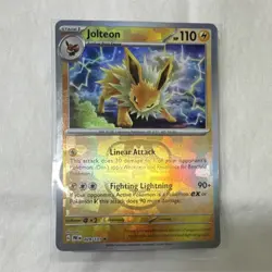 Pokemon Jolteon Master Ball Pattern 029/131 Prismatic Evolutions Holo 110 HP - Image 1