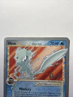 Pokemon 2008 World Championships Mew 101/101 Non-Holo Gold Star Delta Species - Image 4