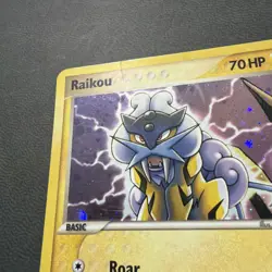 Pokemon Raikou 3/17 POP Series 2 Holo Rare 2006 English Mp Condition - Image 3