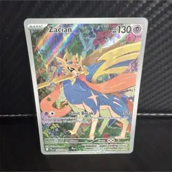 Pokemon Zacian Illustration Rare Holo 100/094 Phantasmal Flames Basic HP 130 - Image 1