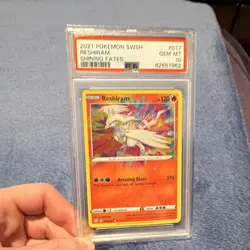 Pokemon Sword and Shield-Shining Fates Reshiram Holo PSA 10 017/072 - Image 1