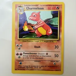 Charmeleon 024/102 Base Set Regular 1999 Unlimited Pokemon Game TCG NM - Image 1