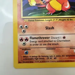 Charmeleon 024/102 Base Set Regular 1999 Unlimited Pokemon Game TCG NM - Image 5
