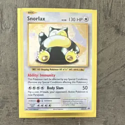 Pokemon TCG Snorlax Holo Promo XY179 XY - Image 1