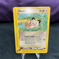 2003 Pokemon Skyridge Meowth 78/144 Non Holo WOTC e-Reader Vintage - Image 2