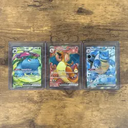Pokemon TCG 151 EX Full Art Venusaur Charizard Blastoise Scarlet/Violet ALL NM - Image 1