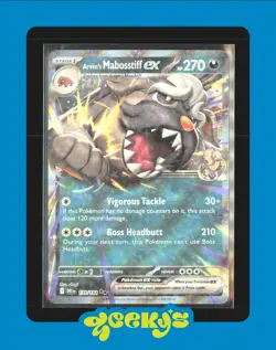 Pokemon TCG, Arven's Mabosstiff Ex 139/182 - Destined Rivals $2MIN ORDER - Image 1