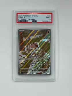 Pokemon TCG Journey Together Swinub 165/159 Illustration Rare PSA 9 - Image 1