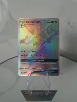 Pokemon TCG Blaziken GX #170 Rainbow Secret Rare Celestial Storm MINT - NM - Image 1