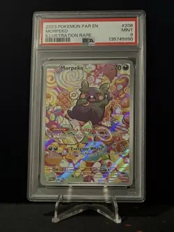 2023 Pokemon Paradox Rift - Morpeko Illustration Rare 208/182 PSA 9 - Image 1