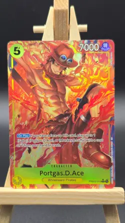 One Piece Portgas D Ace R alt art PRB02-018 PRB-02 Vol.2 English - Image 1