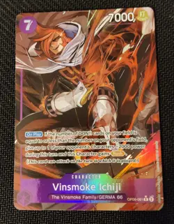 One Piece EN OP06-061 Vinsmoke Ichiji R Alt Art NM-MT - Image 1
