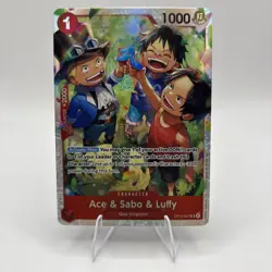 Ace & Sabo & Luffy OP13-007 - One Piece TCG English - SR Foil Near-Mint - Image 1