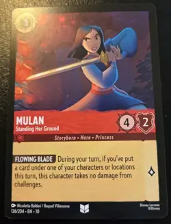 Mulan - Standing Her Ground 126/204 Uncommon Whispers In The Well Disney Lorcana - Image 1