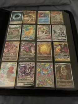 Pokemon Binder Full Of Cards!! All Mint About 350$ In Cards - Image 1
