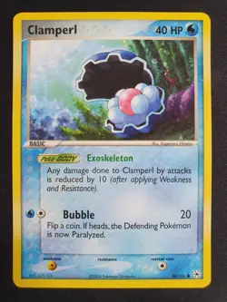 Clamperl 58/101 - EX Hidden Legends Set - Pokemon Card - Near Mint Condition - Image 1