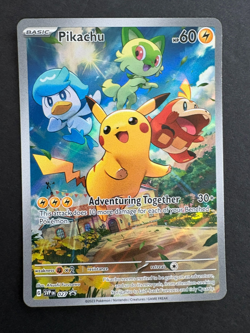 Pikachu 027 Sv: Scarlet & Violet Promo Cards Holo Pokemon Card - Image 1