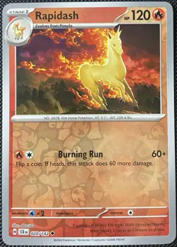 Rapidash 020/142 Sv07: Stellar Crown Reverse Holo - Pokemon Card - Image 1