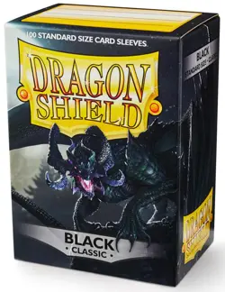 100 Dragon Shield Classic Black Standard Size Card Sleeves deck protector magic - Image 4
