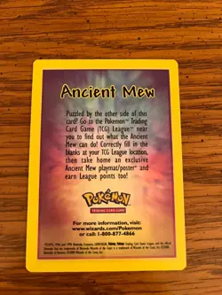 Pokemon card Ancient Mew promo mint - Image 3