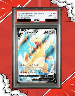 PSA 10 Charizard V 102/100 S9: Star Birth Pokemon Card Japanese - Image 1
