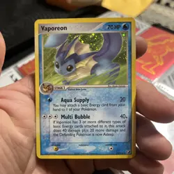 Vaporeon 19/115 Ex Unseen Forces Reverse Holo Rare LP Pokemon Card - Image 1