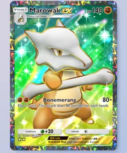 Marowak EX ⭐⭐ English Card - Pokemon TCG Pocket Virtual Card Trade - Image 1