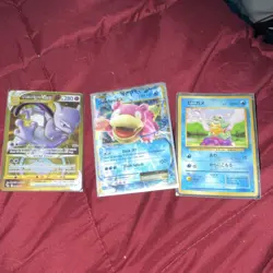 Pokemon TCG 3 Card Lot - Mewtwo VSTAR, Slowbro EX, Squirtle - Holo & Regular - Image 1