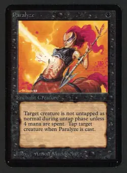 ***Alpha Paralyze*** MTG Alpha Magic Kid Icarus - Image 1