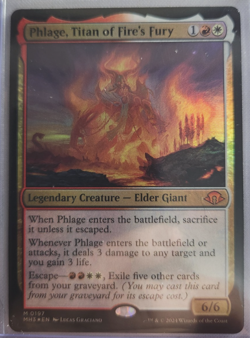 MTG - 2024 Modern Horizons 3 - Phlage, Titan of Fire's Fury - Foil - Unplayed - Image 1