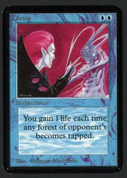 ***Alpha Lifetap (Shoehorn Crease)*** MTG Alpha Magic Kid Icarus - Image 1