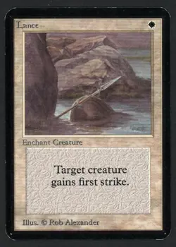 ***Alpha Lance*** MTG Alpha Magic Kid Icarus - Image 1