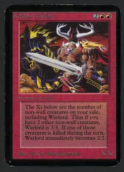 ***Alpha Keldon Warlord (Indent)*** MTG Alpha Magic Kid Icarus - Image 1