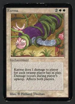 ***Alpha Karma (Indent)*** MTG Alpha Magic Kid Icarus - Image 1