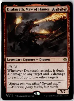 Drakuseth, Maw of Flames #0193 (FDN) Foundations - Image 1