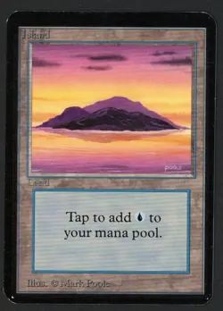 ***Alpha Island Sunset*** MTG Alpha Magic Kid Icarus - Image 1